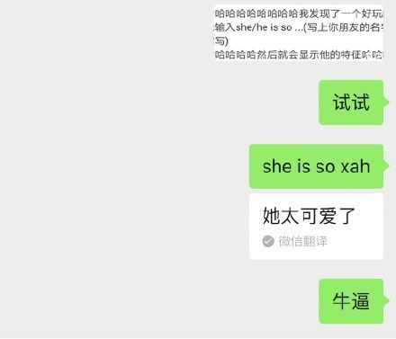 she■微信输入she is so是什么梗 微信输入she is so梗意思玩法详情