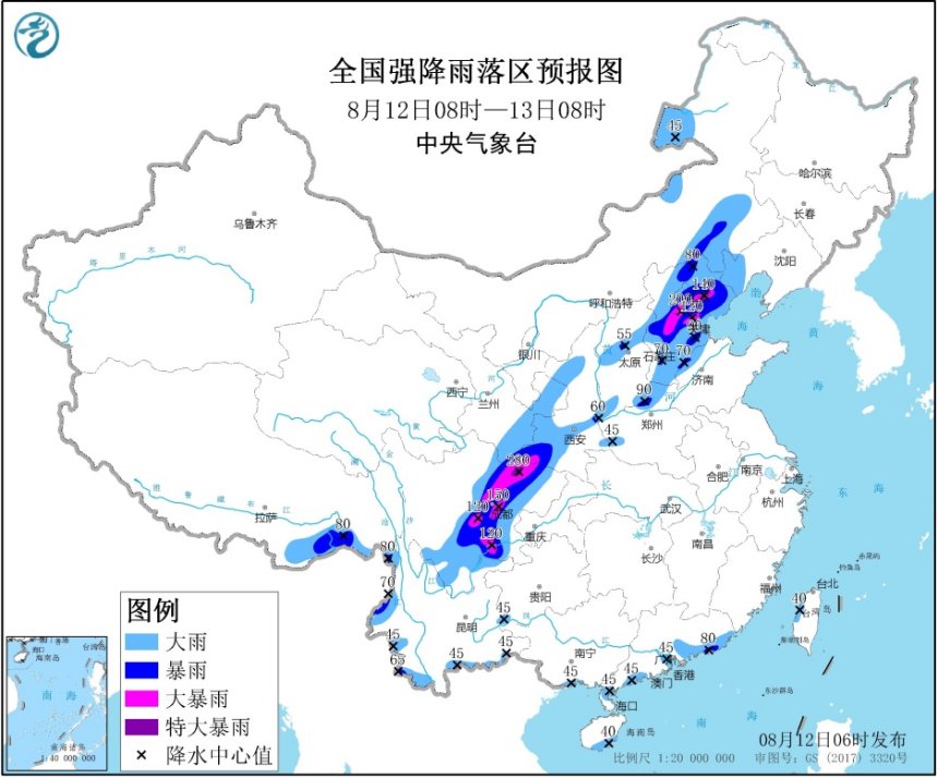 局地|13省份大到暴雨 局地有雷暴大风等强对流天气