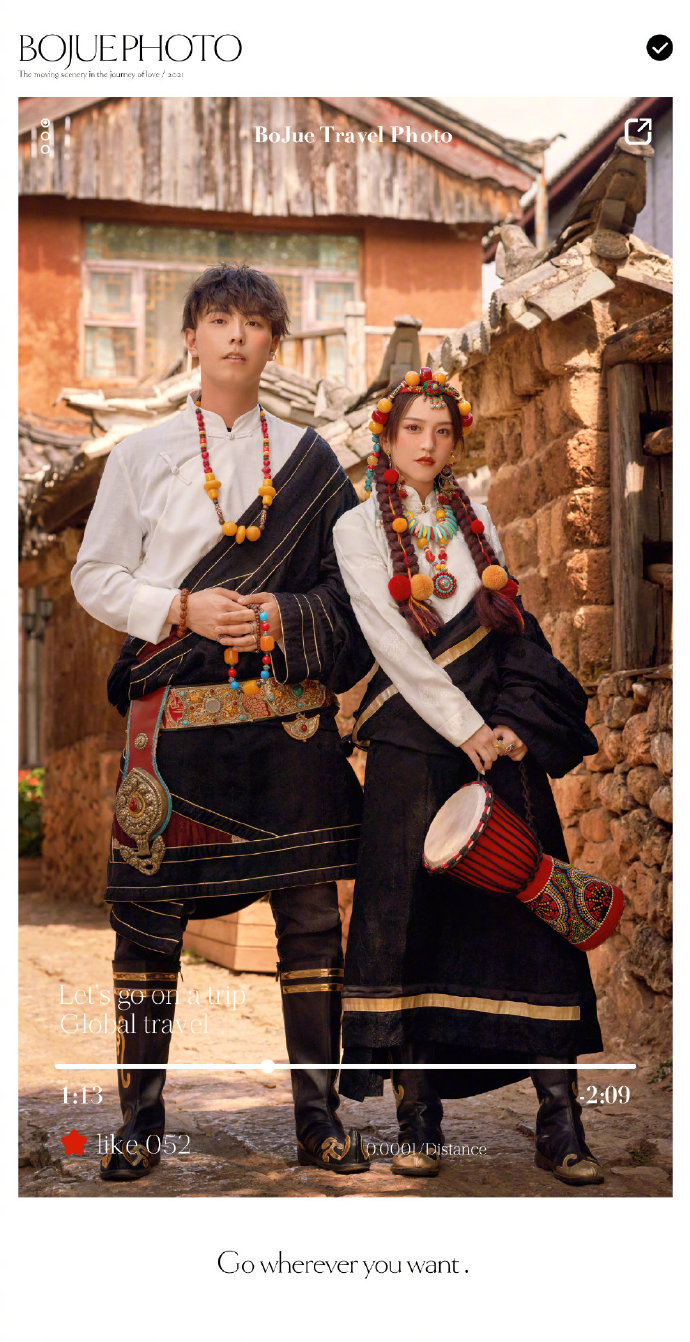 藏服科普铂爵旅拍演绎别具一格的少数民族风婚纱照