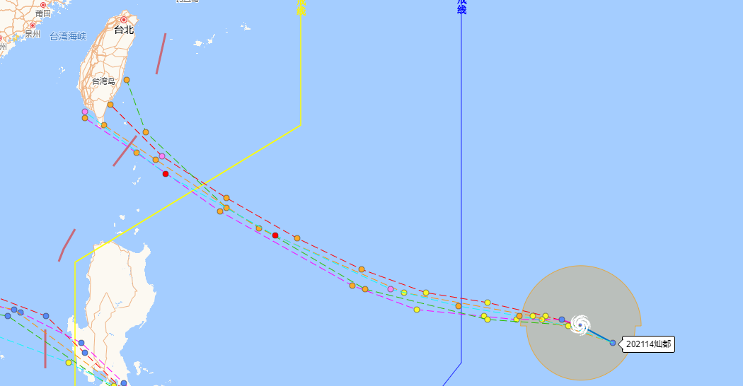 今年第14号台风灿都生成 14号台风灿都实时路径 消息了解一下