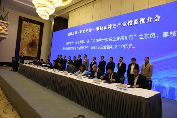 东区2016中外知名企业四川行协议签约25亿|中